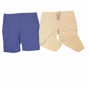 Bundle! Columbia Women's Capri Pants & Long Shorts, Size 12, 18" & 11" Inseam